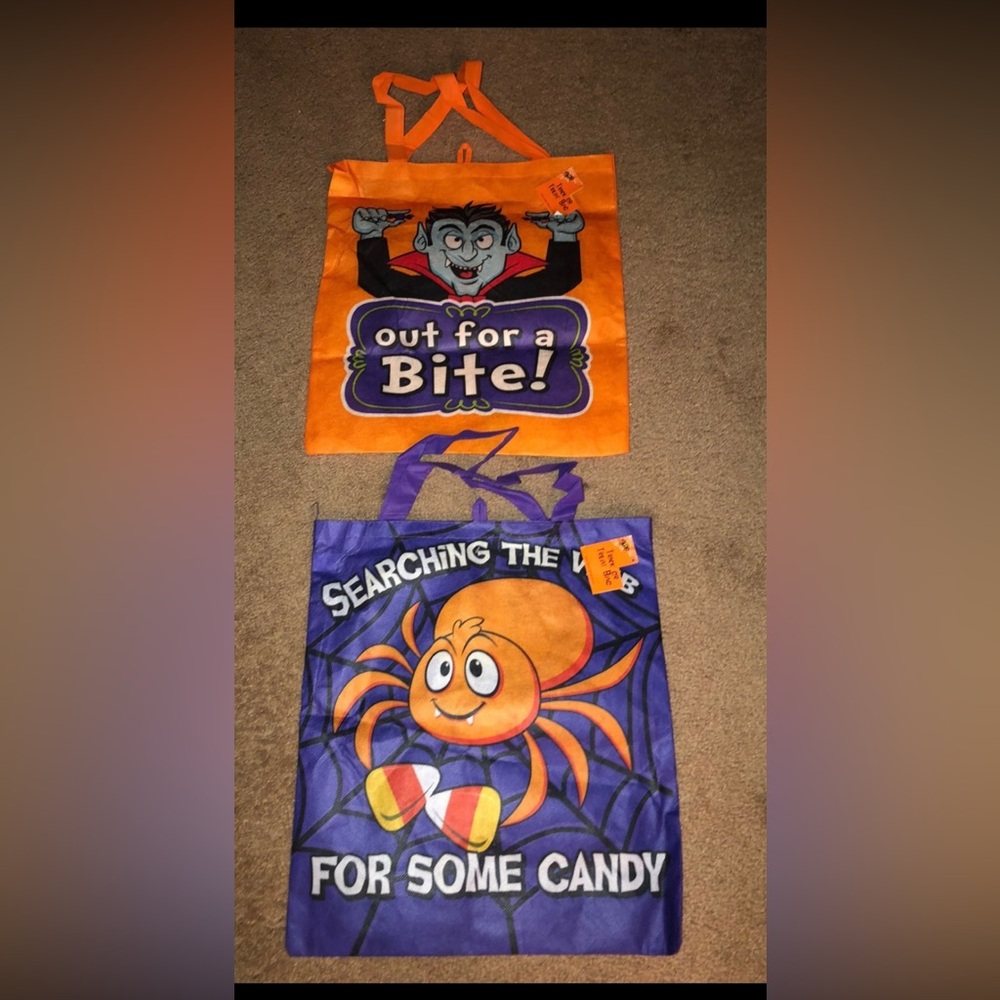 Halloween fabric bag bundle of 2